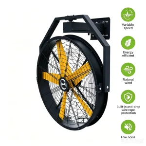 Energy Saving 24 36 48inch Large Air Volume PMSM Motor Free Standing Oscillating Industrial Wall Fan