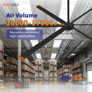 Energy Saving Industrial Fan Powerful High Airflow Ceiling Fan for Big Space