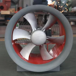 Energy-Saving Low-Noise High-Temperature Axial Flow Fan with Stainless Steel Blades and Ball Bearing for Greenhouse Ventilation