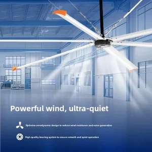 Energy saving HVLS Industrial Ceiling Fan 20ft for Large Workshop air Circulation and comfort