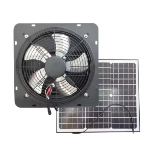 Energy saving Solar Panels Powered OEM 12inch Kitchen Air Extractor Silent High Power Wall mounted Exhaust Fan