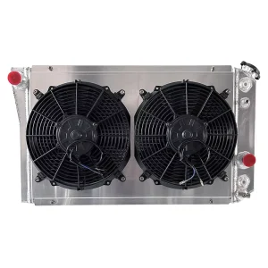 Engine Cooling System Full Aluminum Water Tank Radiator with Fan Shroud for Chevrolet Corvette 5.7L V8 cc 350ci