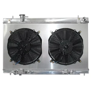 Engine Cooling System Full Aluminum Water Tank Radiator with Fan Shroud for Nissan 350Z Fairlady HZ33 21410CD010