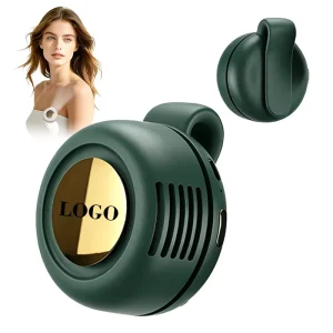 Ergonomic Hands Free Clip Bladeless Fan Mini Waist 3 Gear Wind USB Rechargeable Whirlwind Shirt Fan