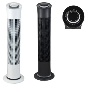 European Fashion Smart No Vane Bladeless Modern Tuya Wifi 30 Inch Tower Pedestal Fans Tower Fan With Air Cooler