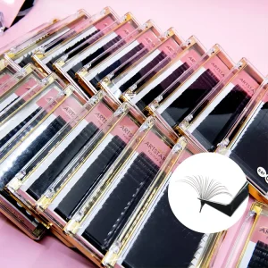 Eyelash Extension 0.05mm Russian Volume Lashes 0.03 0.07 Faux Mink Easy Fans Blooming Eyelashes J B C CC D DD Curl
