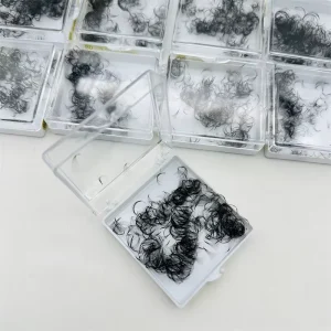 Eyelash Extension Pre Made Fans Lashes 4D 5D Short Stem Loose Premade Volume Fans Lash Vendor
