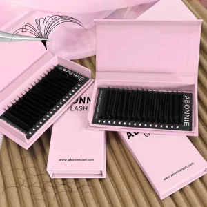 Eyelash Extensions Supplies Korean PBT Volume Eyelash Extension 007 Foil Back Matte Black Lash Extensions