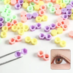 Eyelash Glue Cup Convenient Durable Tool Precise Lash Adhesive Easy Fanning Eyelash