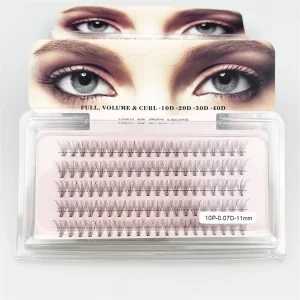 Eyelashes 10P/20P/30P/40P Individual Eyelash Russia Volume Eyelash Premade Fan False Faux Mink Eyelash Make up Tool