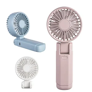 F16 Dual Motor Dual Fan Blade Folding Neck Fan 2000mAh Portable USB Charging Hands Free with Hanging Rope for Household Car Use