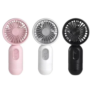 F33 Wearable Outdoor Portable Handheld Fan with 3 Speed Low Noise Mini Design High Wind Power Battery USB Powered Gift
