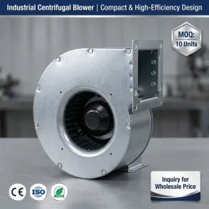 F3P140 EC072 625 220V 50 60HZ Industrial EC Forward Centrifugal Fan 140mm PA66 Blades 1250RPM Energy Saving Model