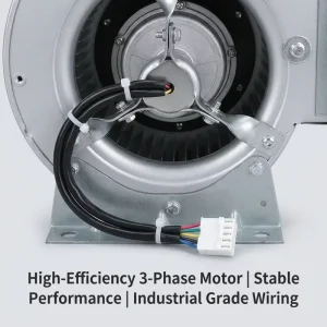F3P200-EC102-100 220V 50/60Hz 200mm EC Double Inlet Centrifugal Fan 1150RPM