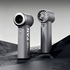 F4 Handheld Mini Fan Portable USB Rechargeable Strong Wind Fast Speed 3600mAh LED Display Brushless Moto Cooling Fan