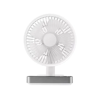 F702 Portable USB Rechargeable Automatic Head Shaking Fan Strong Wind Indoor Air Cooling Table Fan for Hotels