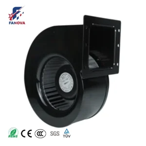 FANOVA Custom DC High Efficiency 12 24 48V Centrifugal Blower Fan with Ball Bearing for Heating Ventilation OEM Supported