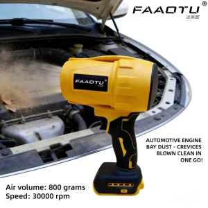 FAaotu Cordless Air Blower Brushless Turbo Fan Violent Fan 800G Thrust Handheld Dust Blowing Tool Rechargeable 20V Battery