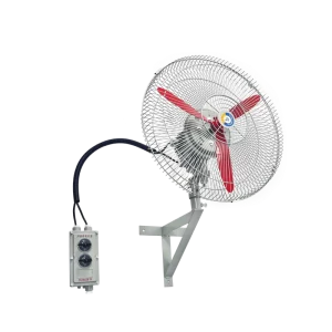 FB 600 220V Wall mounted Explosion proof Axial Fan Industrial Ball Bearing Oscillating Fan 600mm Cast Aluminum Blades OEM ODM
