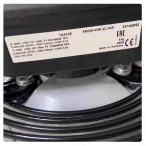 FB040 VDK.2C.V4P 400v Inverter Axial Cooling Fan