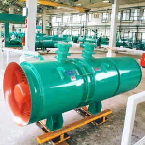 FBD Series Flameproof Press in Type Counter Rotating Axial Flow Local Ventilator for Coal Mines