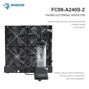 FC09 A240S External Integrated Liquid Cooling Kit AIO Water Cooling System with Pump Reservoir for AI Server Workstation