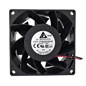 FFB0824EHE 24V DC 0.75A Ball Bearing Axial Flow Exhaust Fan 80*80*38mm 5700RPM 80.16CFM Electric Plastic Blade OEM ODM