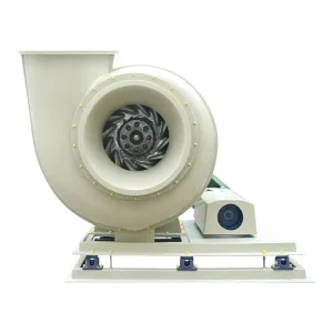 FRP Centrifugal Exhaust Fan Corrosion Resistant Industrial Blower for Chemical Acid Fume Waste Gas Ventilation System