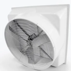 FRP Cone Axial Flow AC Exhaust Fan with Ball Bearing Wall Mounted Ventilation Fan for Pig House Animal Husbandry