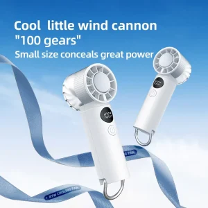 FS2666 Portable Mini Fan Handheld High Wind Force Long Battery Life USB Charging Silent Digital