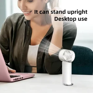 FS2667 Cooling Handheld Adjustable Rechargeable LED Display Portable Mini Fan for Home Office Outdoor Household Use
