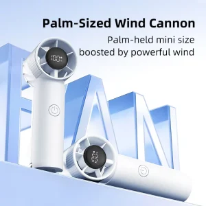 FS2667 Pocket Handheld Fan High-Speed Rechargeable Brushless Turbine Motor Portable for Outdoor Household Use