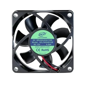 Factory 3 Inch 70x70x25mm 12V 24V DC Brushless Fan Industrial Radial Fan for Refrigerator 3D Printer Part