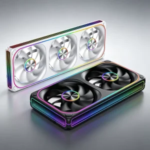 Factory 360mm One piece Frame ARGB Infinity Mirror Cooling Fan Gaming Computer Radiator Forward Reverse Blade Available