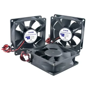 Factory 8025 DC Cooling Fan 12V 24V Silent 80x80x25mm Axial Fan for UPS and Audio Amplifier Cooling System