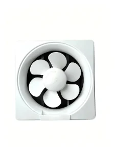 Factory ABS Square Wall Mounted AC Vent Fan High Air Volume Household Exhaust Fan 8 Inch 6 Blades 50 DB