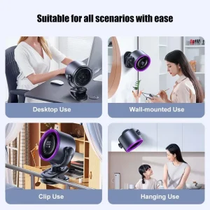 Factory AFY Top Sale Desktop rotation big wind 100gears 3600mAh battery digital display wall mount oscillating table clip Fan