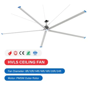 Factory Brushless HVLS Ceiling Fan Industrial Fan Big Fan