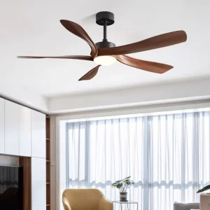 Factory Ceiling Fans with Lights and Remote Dimmable 3CCT Reversible BL Motor 5 ABS Blades Living Room Fan Light