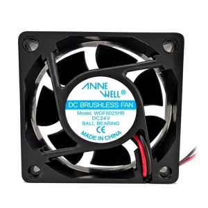 Factory Custom 24volt Dc 6025 Mini Electric Centrifugal Axial Flow Ball Bearing Cooling Ventilation Fans Industrial Computer Fan