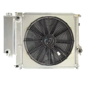 Factory Customization All Aluminum Water Tank Radiator with Fan for BMW 318i 318is 318ti Z3 Larger and Thicker Cooler