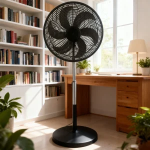 Factory Customized 18 Inch Fan Stand Black Mesh Cover 6 Blades Oscillate Fan Stand