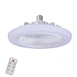 Factory Dimmable Modern Ceiling Fan with Light Remote 3 Color Bedroom Invisible Blades LED Ceiling Fans