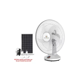 Factory Direct 16-Inch Solar Fans Wall Fan with Remote Control for Home Office Bedroom Living Room Garage Household Product