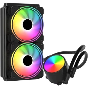 Factory Direct 240mm AIO CPU Water Cooler ARGB Mirror Pump Head Silent Hydraulic Fan Desktop PC Liquid Cooling Bulk Supply