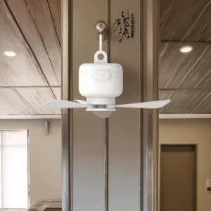 Factory Direct Adjustable USB Ceiling Fan with Detachable Blades, Electric Air Cooling for Outdoor Use