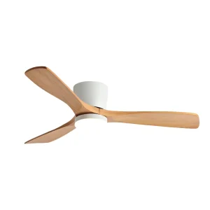 Factory Direct Ceiling Fans with Lights and Remote Dimmable 3CCT Reversible BLDC Motor Wood Blades for Bedroom Living Room