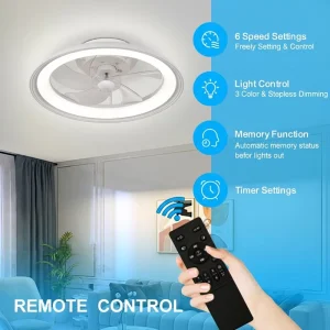 Factory Direct Custom Electric Ceiling Fans Lights Remote Control Spanish Class Energy Efficiency for Household Hotel