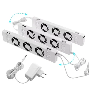 Factory Direct DC 12V Radiator Efficient Heat Distribution Adjustable Temperature and Speed Exhaust Fan Ventilator Cooling Fan