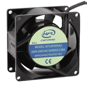 Factory Direct Electric OEM ODM 80x80x38mm AC Cooling Fan 110V/230V Ball Bearing Power Efficient for Industrial Equipment